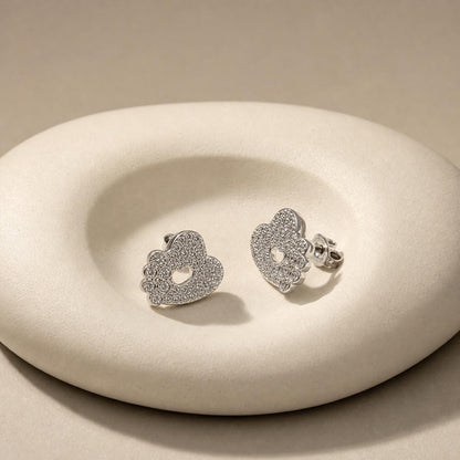 Silver Amora Open Heart Earrings product image 4