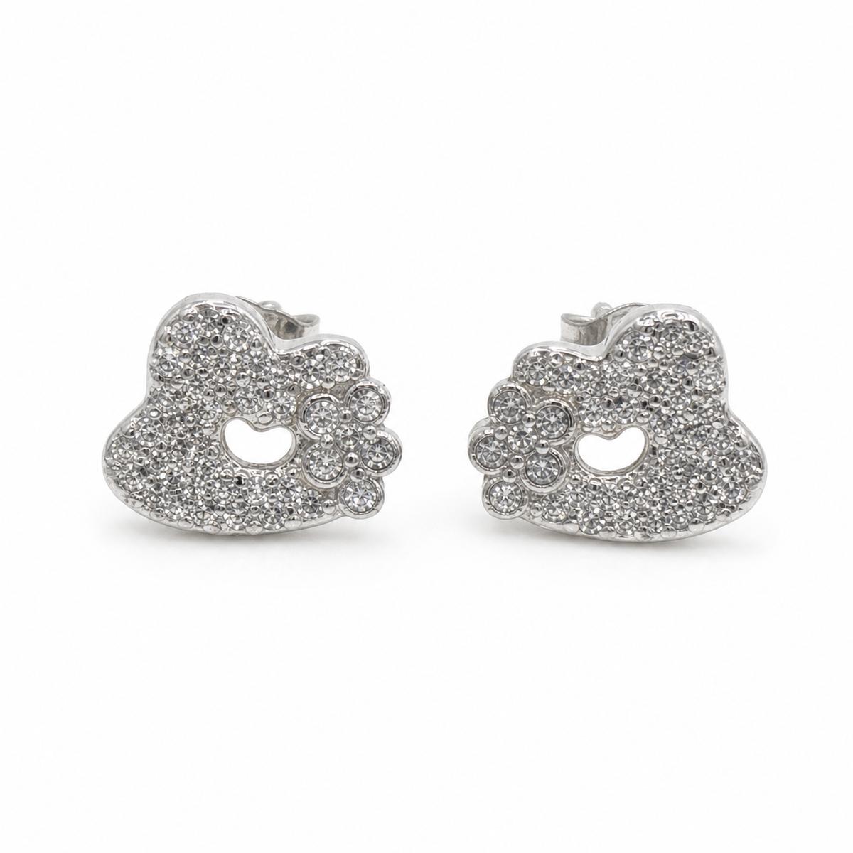 Silver Amora Open Heart Earrings product image 1