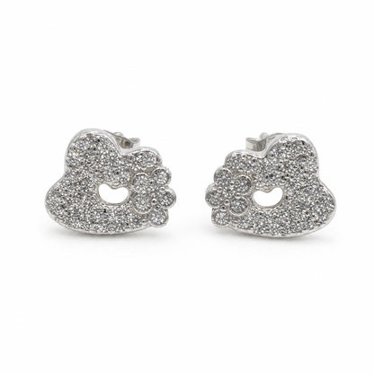 Silver Amora Open Heart Earrings product image 1