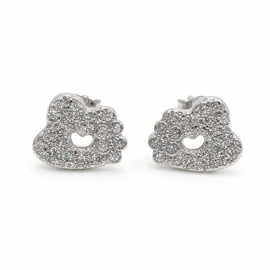 Silver Amora Open Heart Earrings product image 1