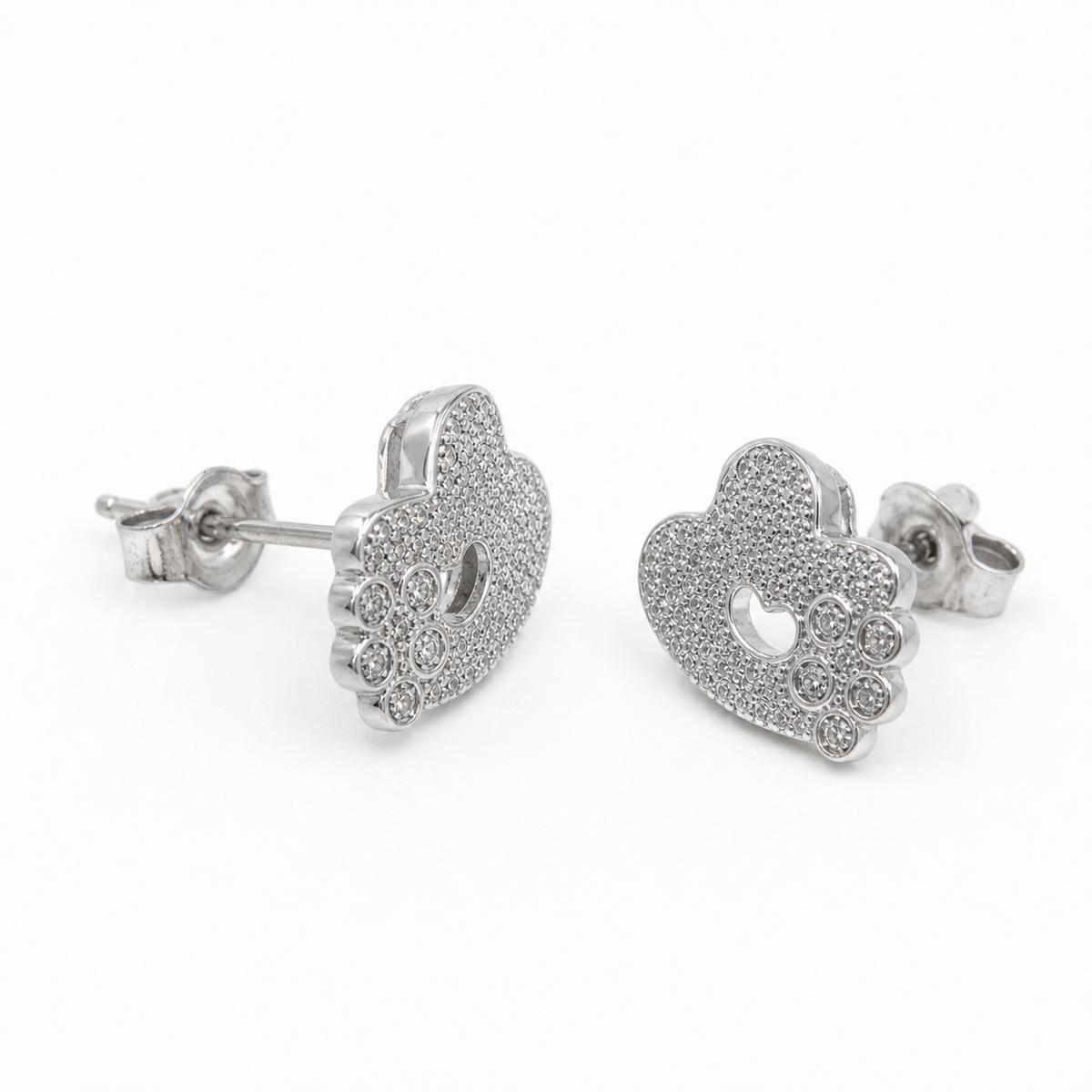Silver Amora Open Heart Earrings product image 3