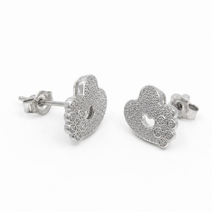Silver Amora Open Heart Earrings product image 3
