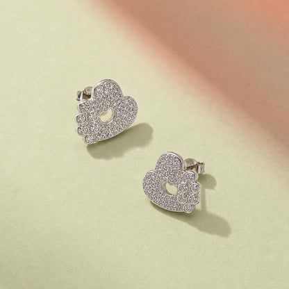 Silver Amora Open Heart Earrings product image 5