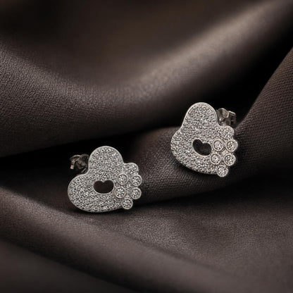Silver Amora Open Heart Earrings product image 6