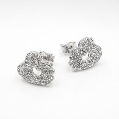 Silver Amora Open Heart Earrings product image 2