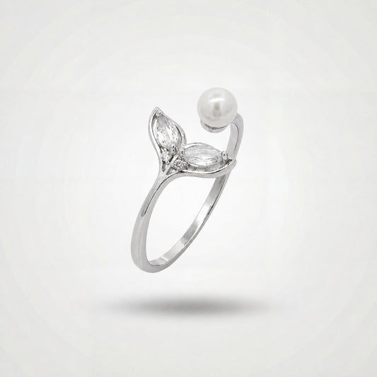 Silver Adjustable Aqua Bloom Ring product image 1
