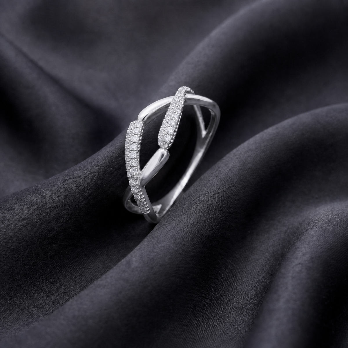 Silver Adjustable Arc Ring product image 2