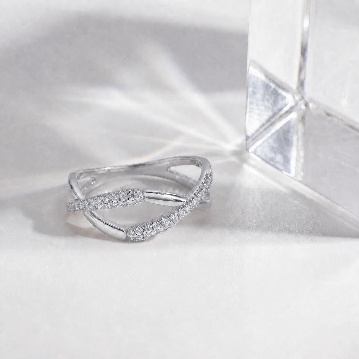 Silver Adjustable Arc Ring product image 3