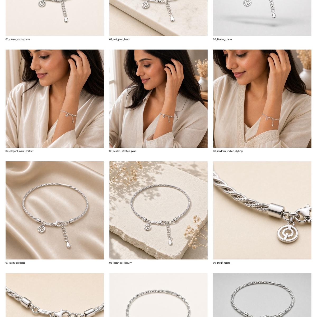 Silver Aria Twist Bracelet product image 13