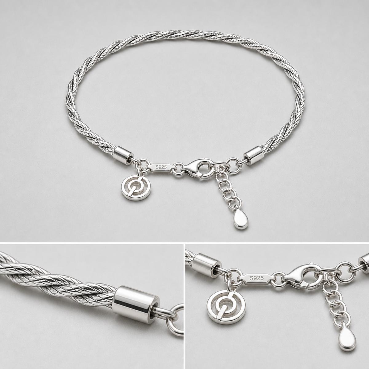Silver Aria Twist Bracelet product image 12