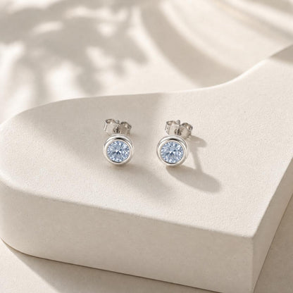 Silver Astra Bezel Earrings product image 4