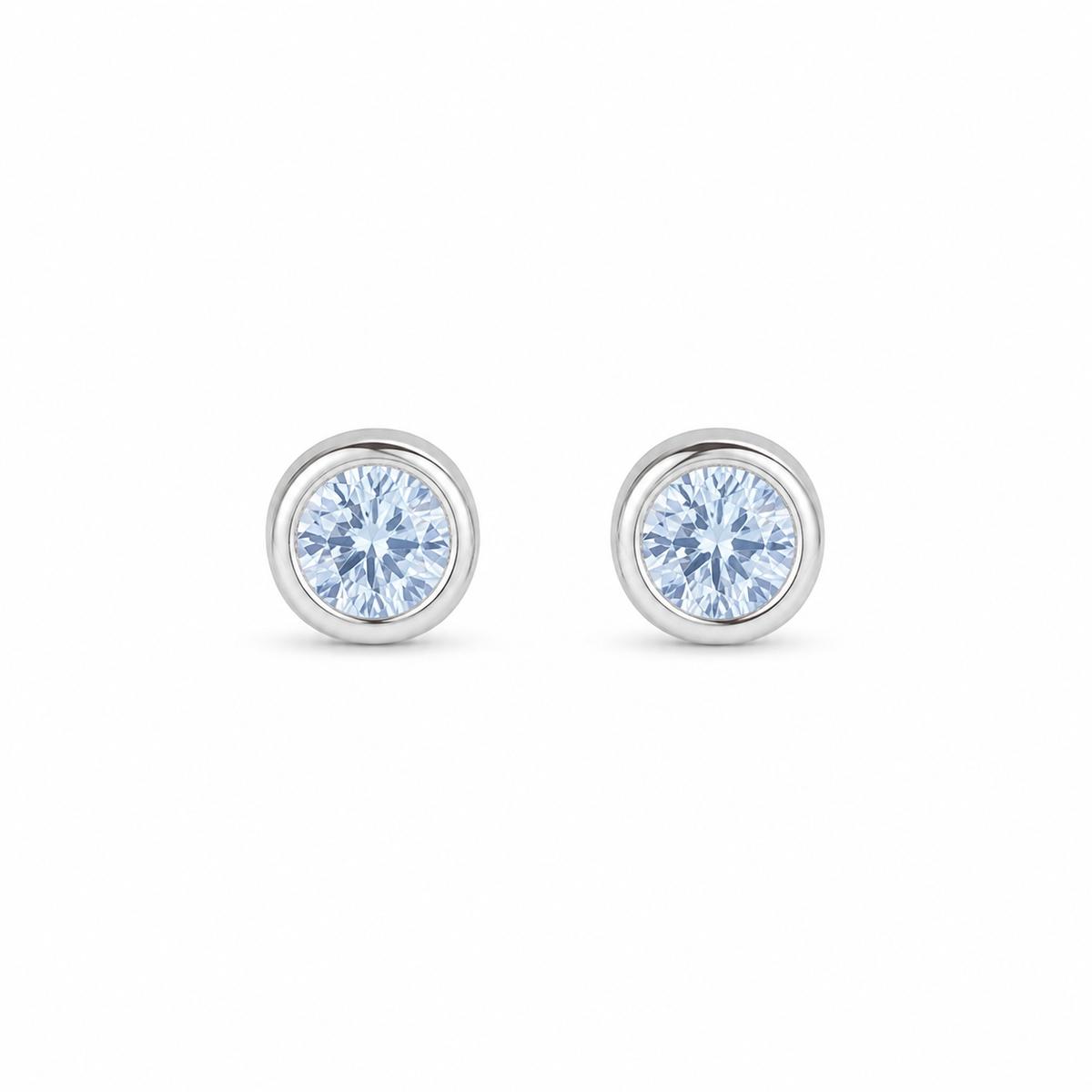 Silver Astra Bezel Earrings product image 1