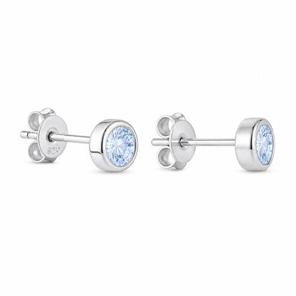 Silver Astra Bezel Earrings product image 3