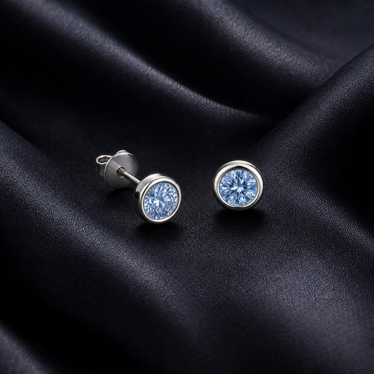 Silver Astra Bezel Earrings product image 6