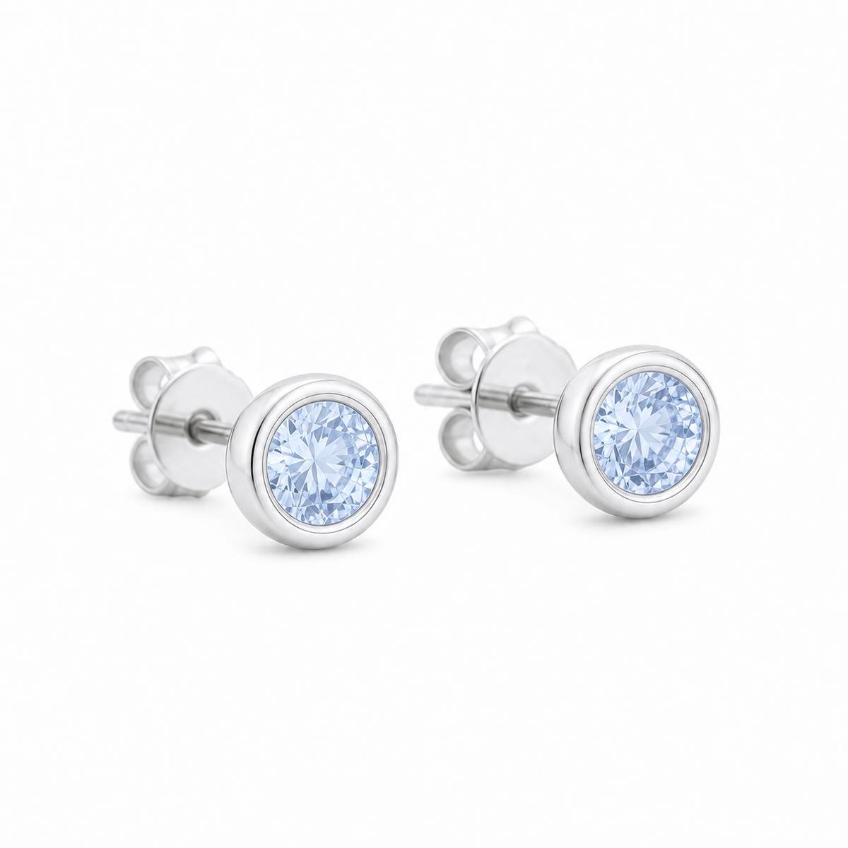 Silver Astra Bezel Earrings product image 2