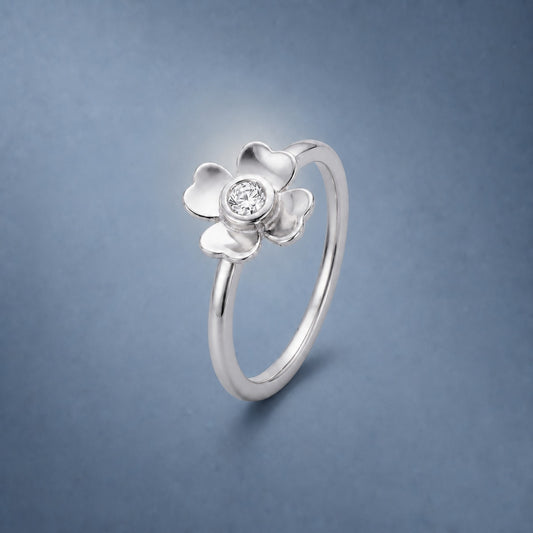 Silver Blossom Charm Ring product image 2