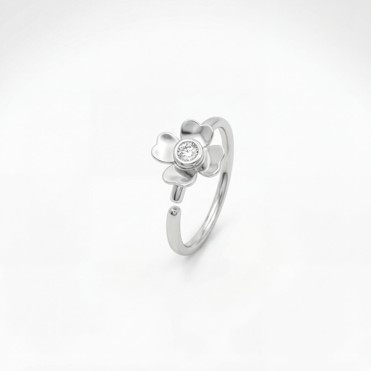 Silver Blossom Charm Ring product image 1