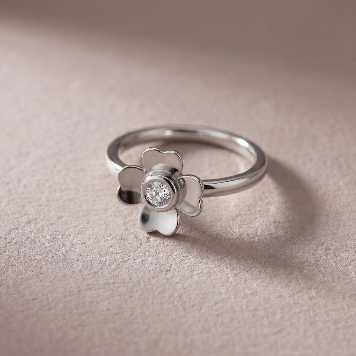 Silver Blossom Charm Ring product image 3