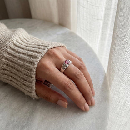 Silver Blush Ring design detail