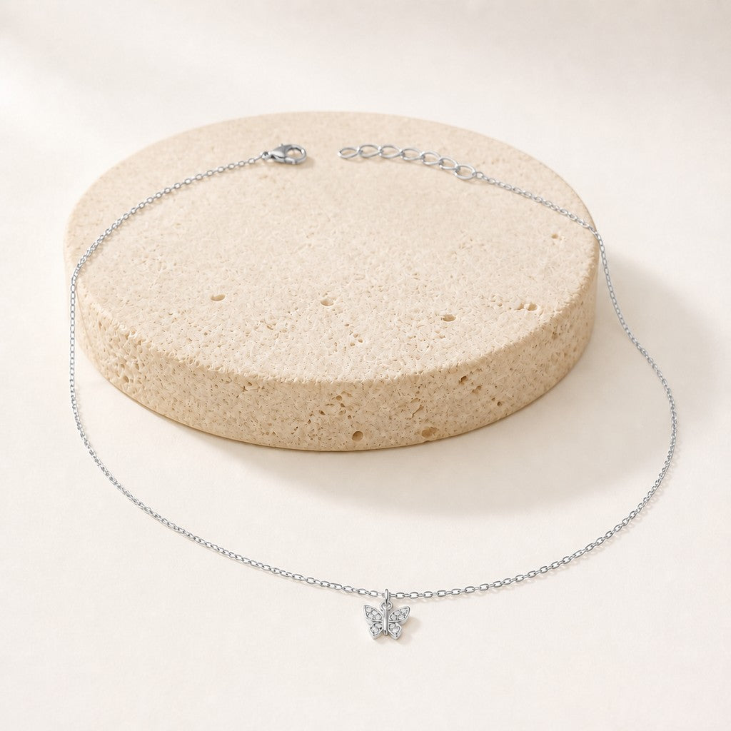 Silver Butterfly Spark Anklet product image 2
