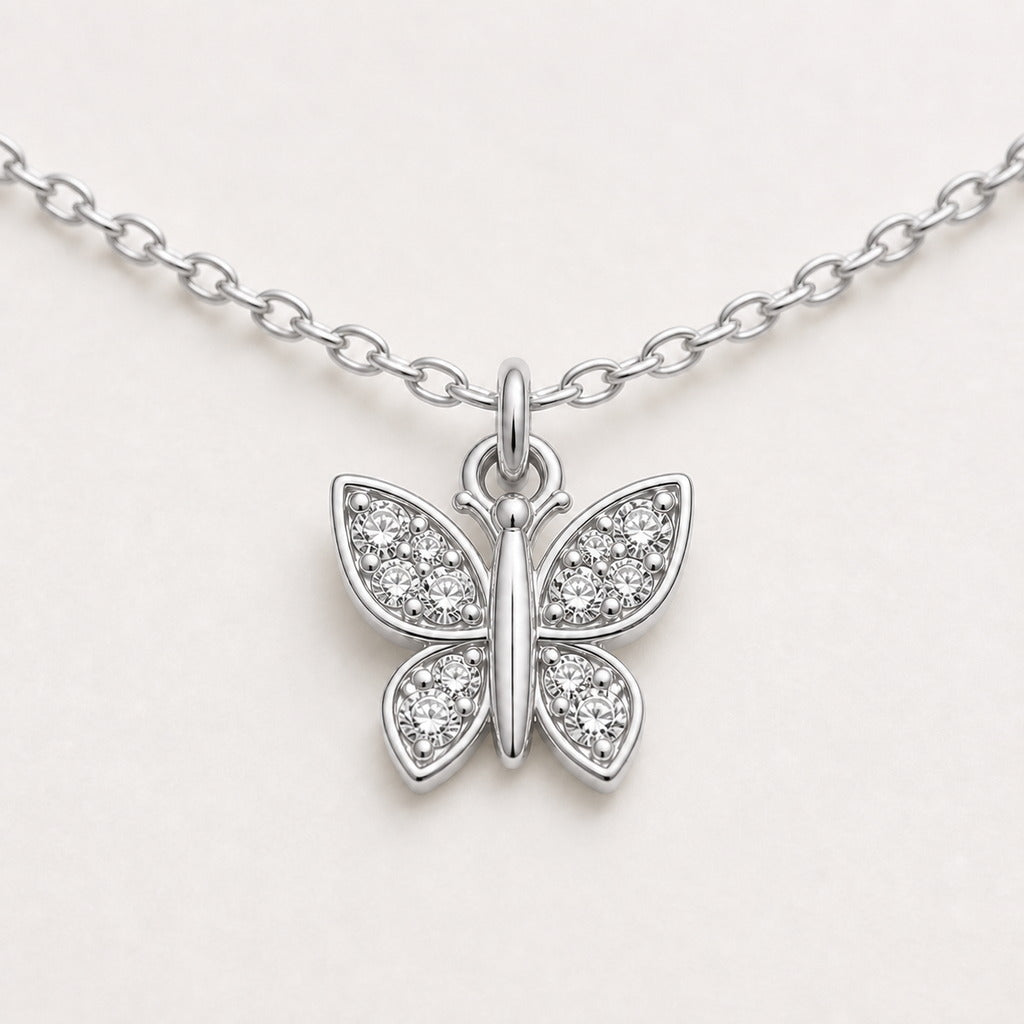 Silver Butterfly Spark Anklet product image 5