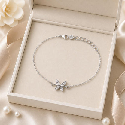 Silver Butterfly Spark Anklet Ratniva jewellery packaging