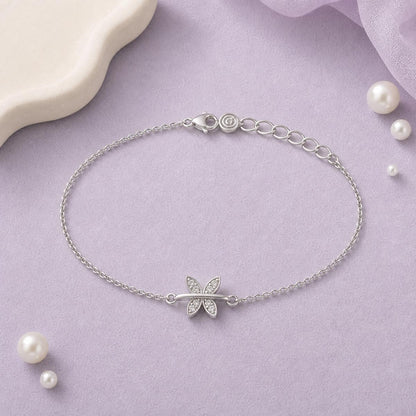 Silver Butterfly Spark Anklet product image 2