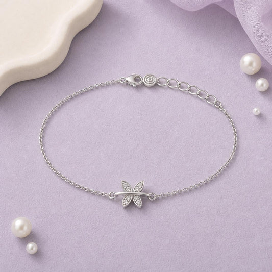 Silver Butterfly Spark Anklet product image 2
