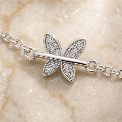 Silver Butterfly Spark Anklet product image 7