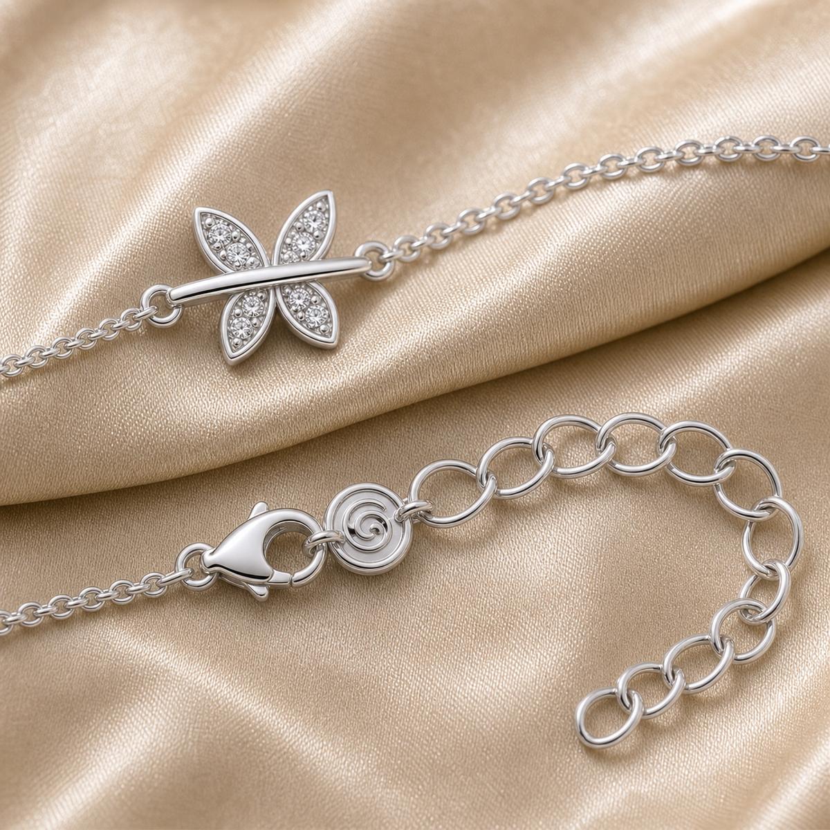 Silver Butterfly Spark Anklet product image 8