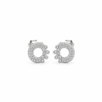 Silver Celeste Crescent Cluster Earrings product image 1