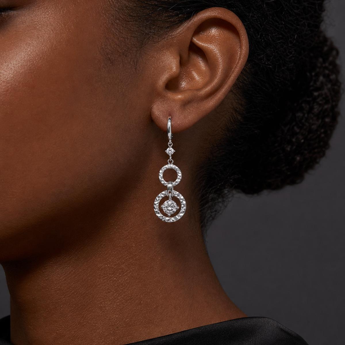 Silver Celeste Orbit Earrings product image 7