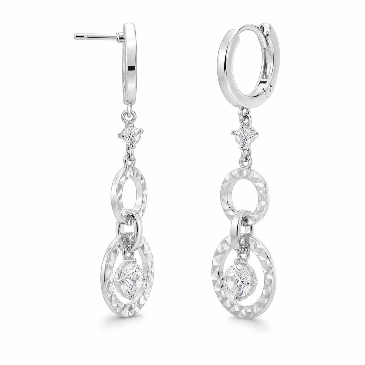 Silver Celeste Orbit Earrings product image 3
