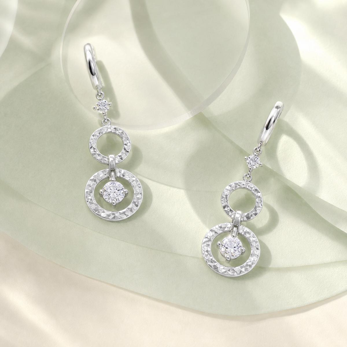 Silver Celeste Orbit Earrings product image 5