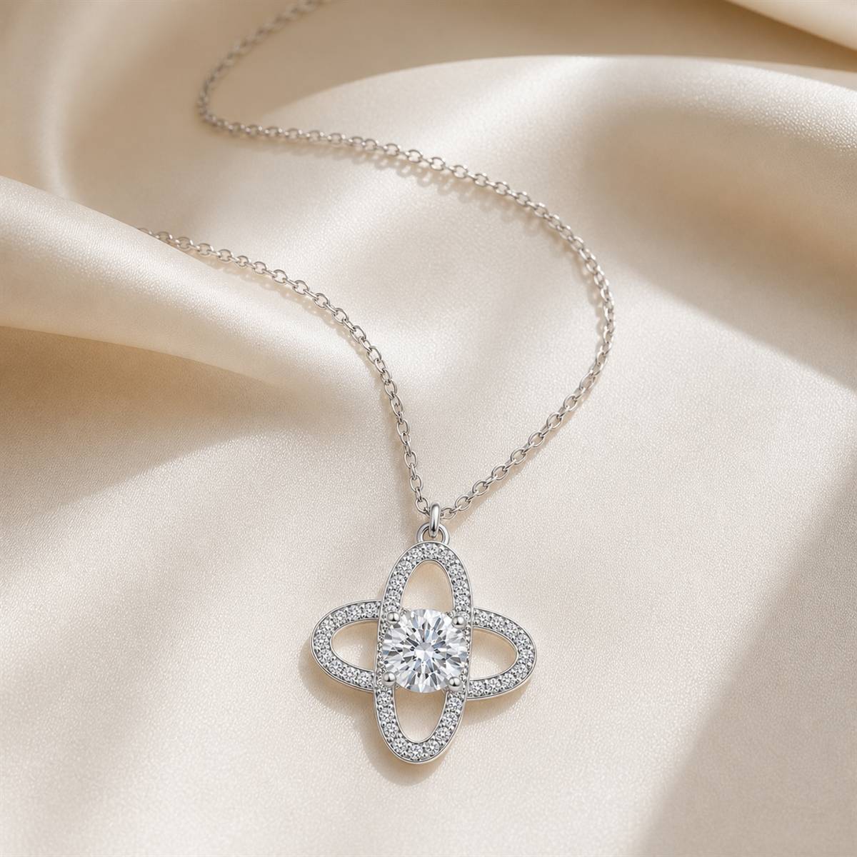 Silver Celestial Orbit Pendant product image 2