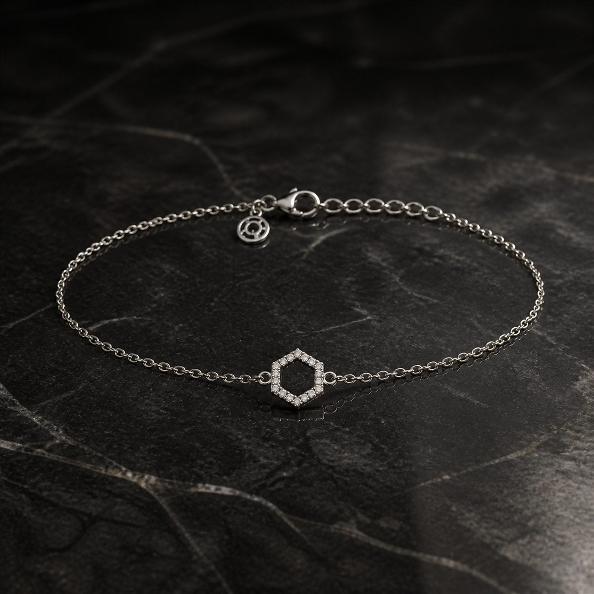 Silver Circle Halo Anklet product image 2