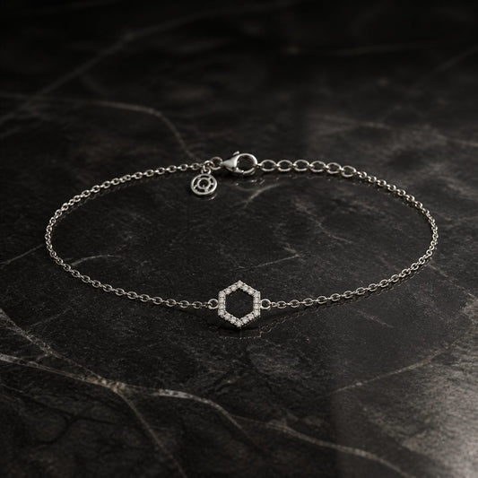 Silver Circle Halo Anklet product image 2