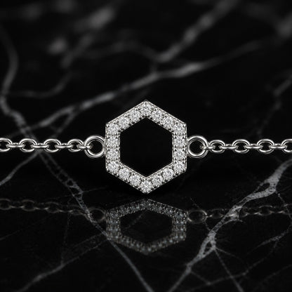 Silver Circle Halo Anklet product image 3