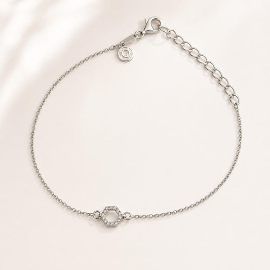 Silver Circle Halo Anklet product image 1