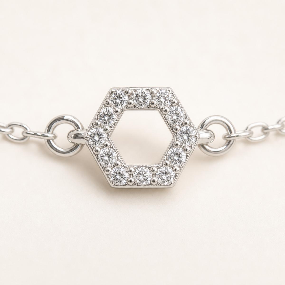 Silver Circle Halo Anklet product image 7