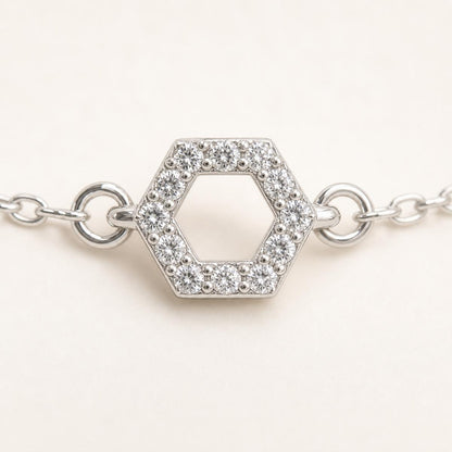 Silver Circle Halo Anklet product image 7