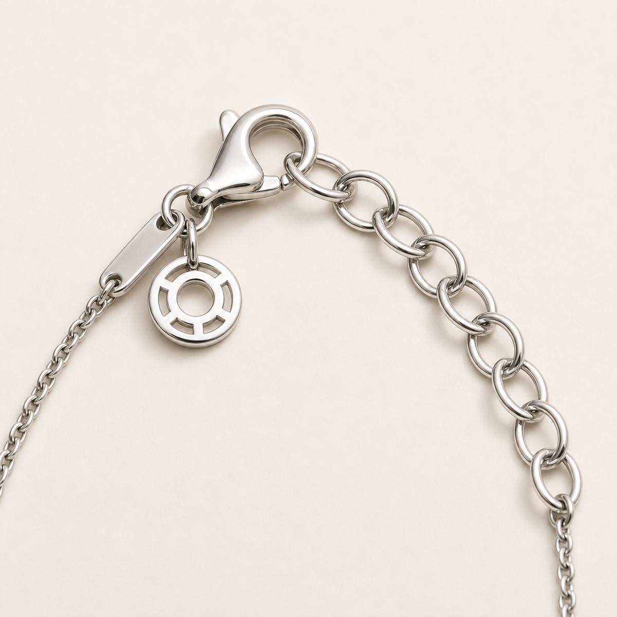 Silver Circle Halo Anklet product image 8