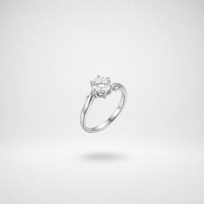 Silver Crown Solitaire Ring product image 6