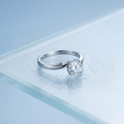 Silver Crown Solitaire Ring product image 2