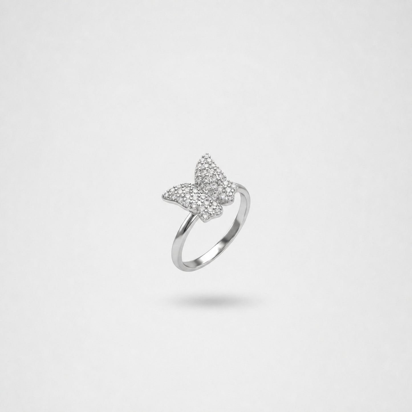 Silver Crystal Butterfly Ring product image 6