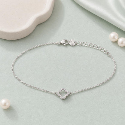 Silver Diamond Halo Anklet product image 2