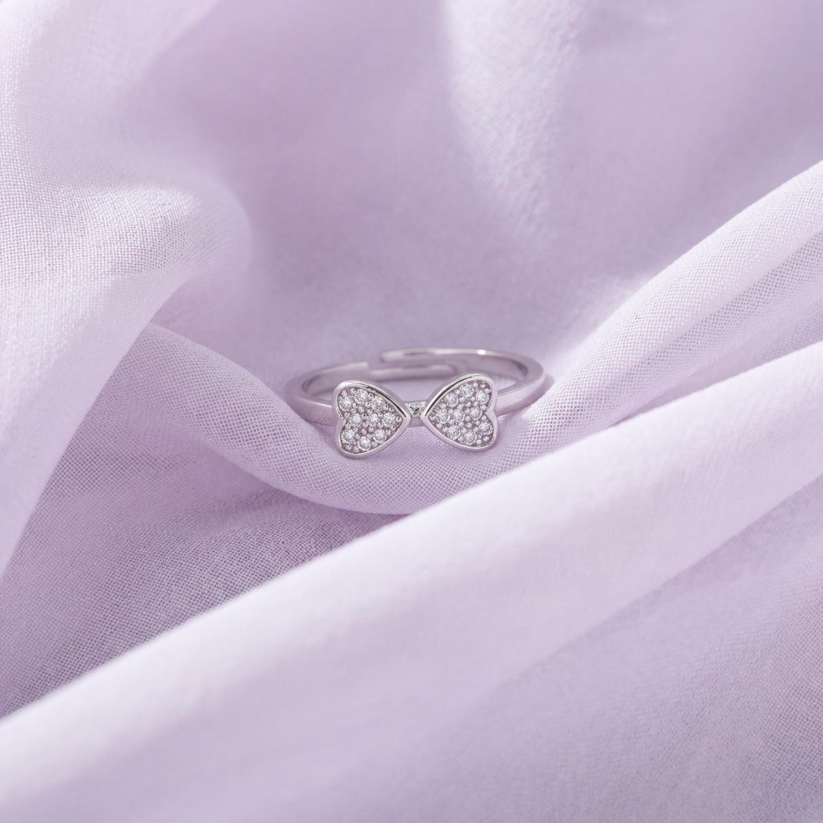 Silver Adjustable Double Love Ring product image 3