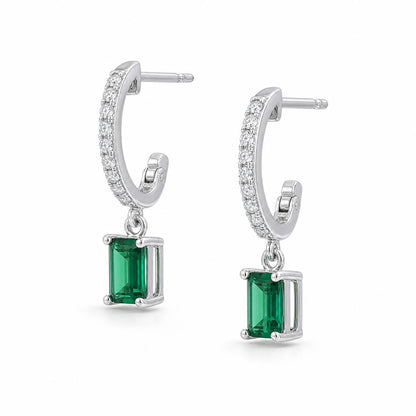 Silver Emera Bar Drop Earrings product image 3