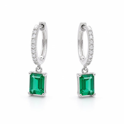 Silver Emera Bar Drop Earrings product image 2