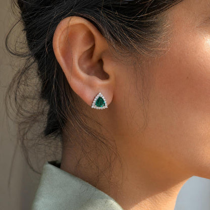 Silver Emera Trillion Earrings product image 7